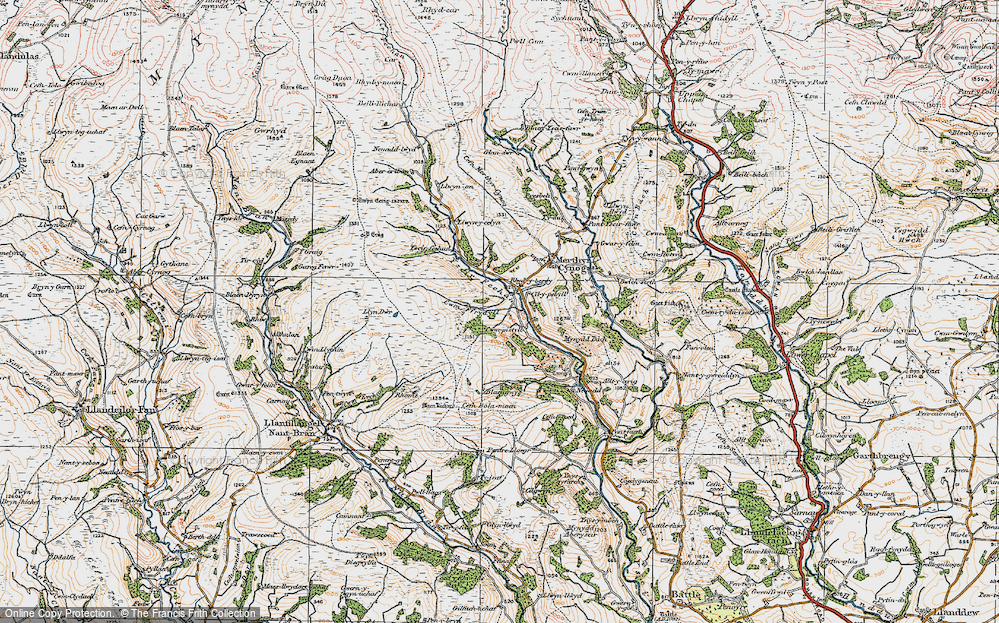 Pont Rhyd-y-berry, 1923
