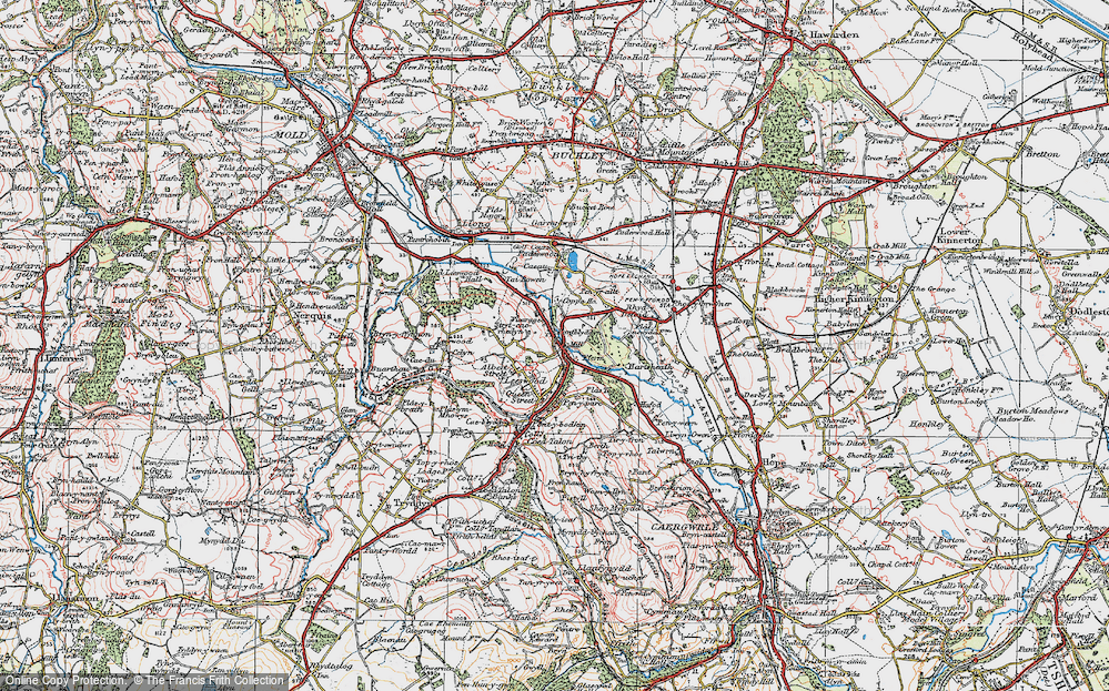 Old Map of Pontblyddyn, 1924 in 1924