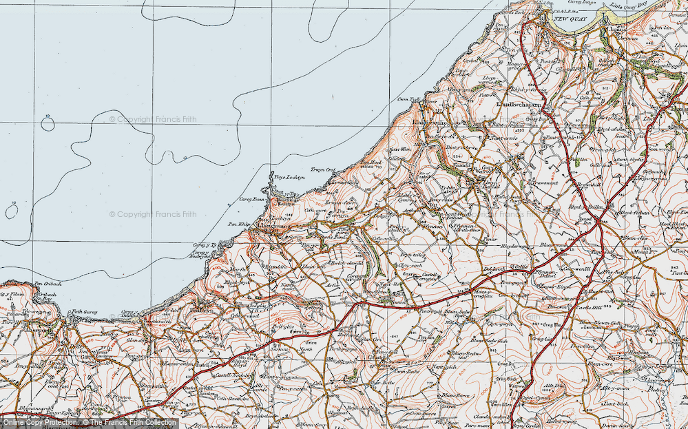 Old Map of Pontgarreg, 1923 in 1923