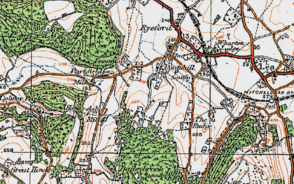 Old map of Ryeford in 1919