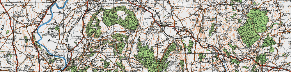 Old map of Pontshill in 1919