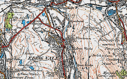 Old map of Pontygof in 1919
