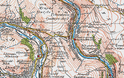 Old map of Pontygwaith in 1923