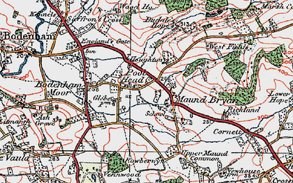 Old map of Pool Head in 1920