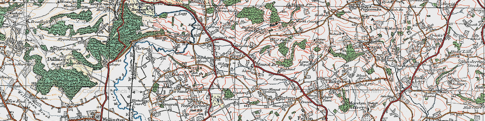 Old map of Pool Head in 1920