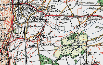 Old map of Poolbrook in 1920
