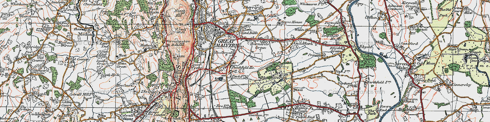 Old map of Poolbrook in 1920