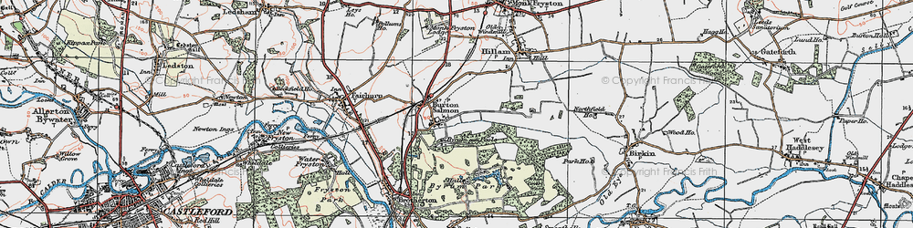 Old map of Poole in 1924