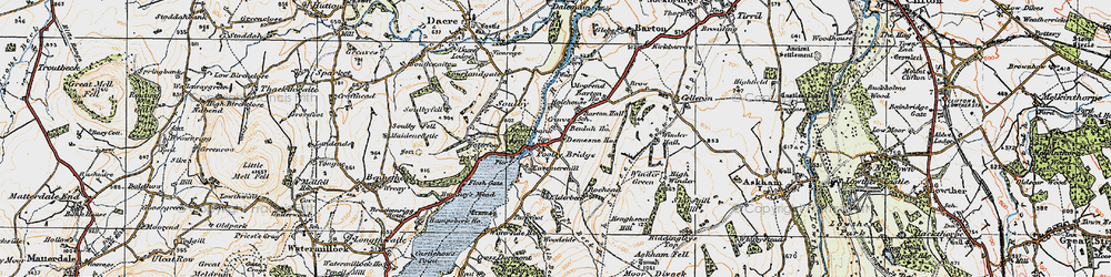 Old map of Pooley Bridge in 1925