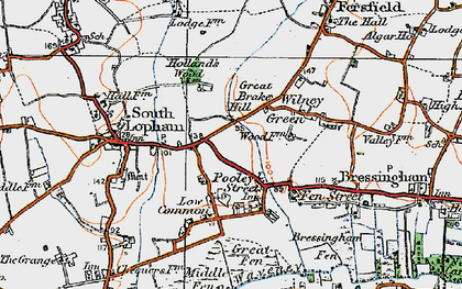 Old map of Pooley Street in 1920