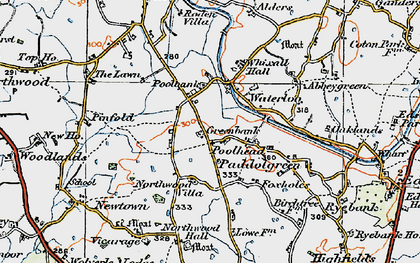 Old map of Poolhead in 1921