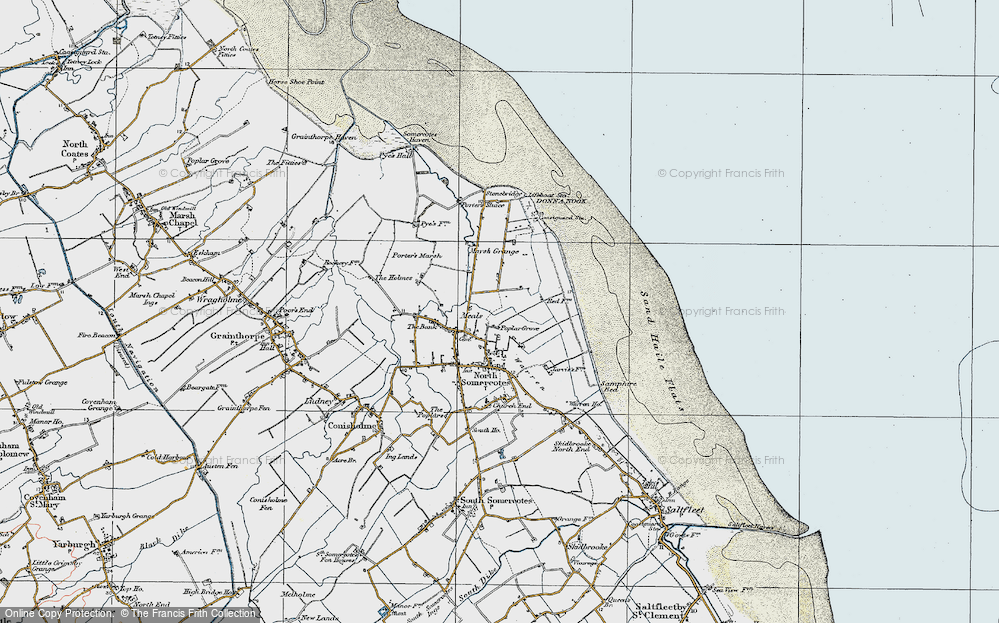 Old Map of Poplar Grove, 1923 in 1923