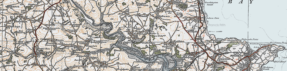 Old map of Port Bridge in 1919