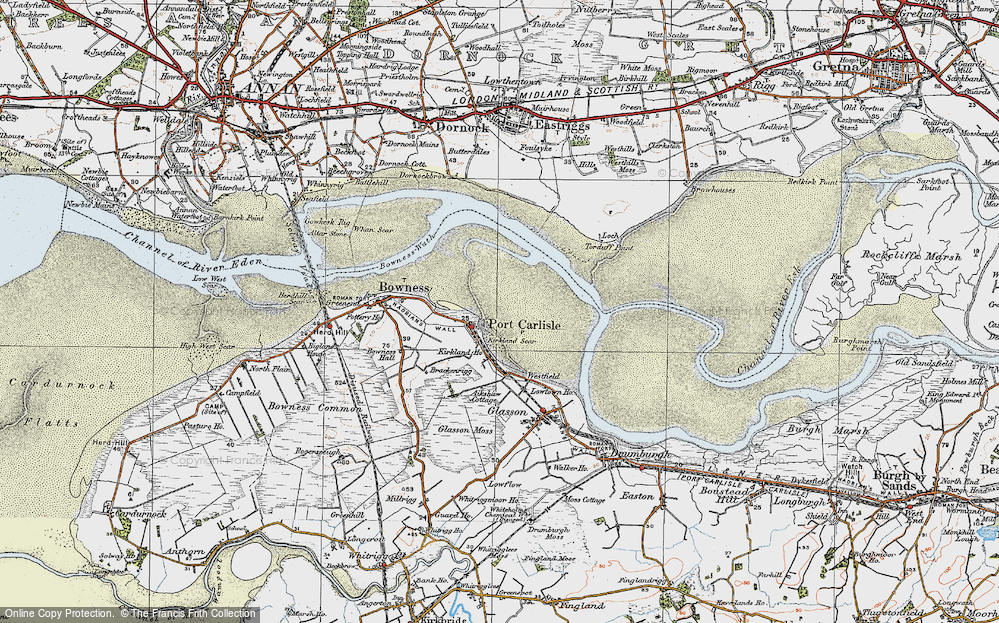 Old Map of Port Carlisle, 1925 in 1925