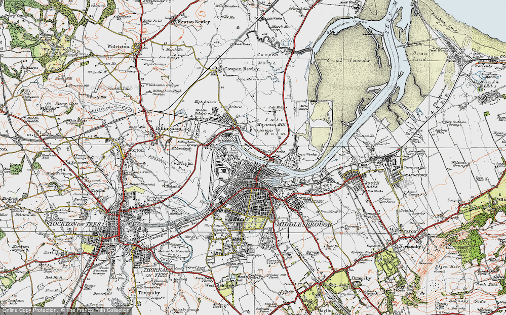 Old Map of Port Clarence, 1925 in 1925