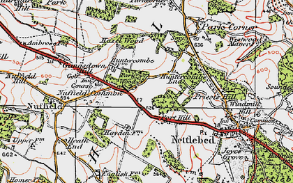 Old map of Port Hill in 1919