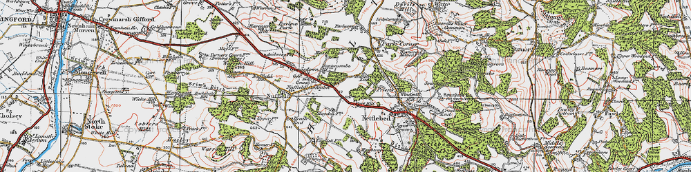 Old map of Port Hill in 1919