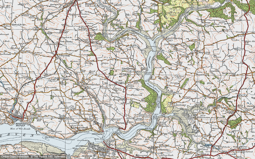 Old Map of Port Lion, 1922 in 1922