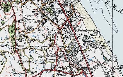 Old map of Port Sunlight in 1924