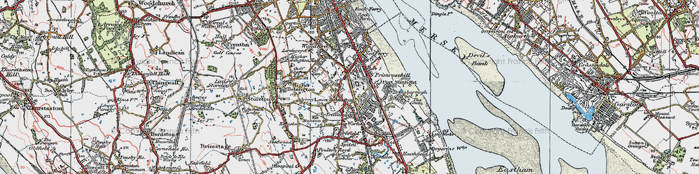 Old map of Port Sunlight in 1924