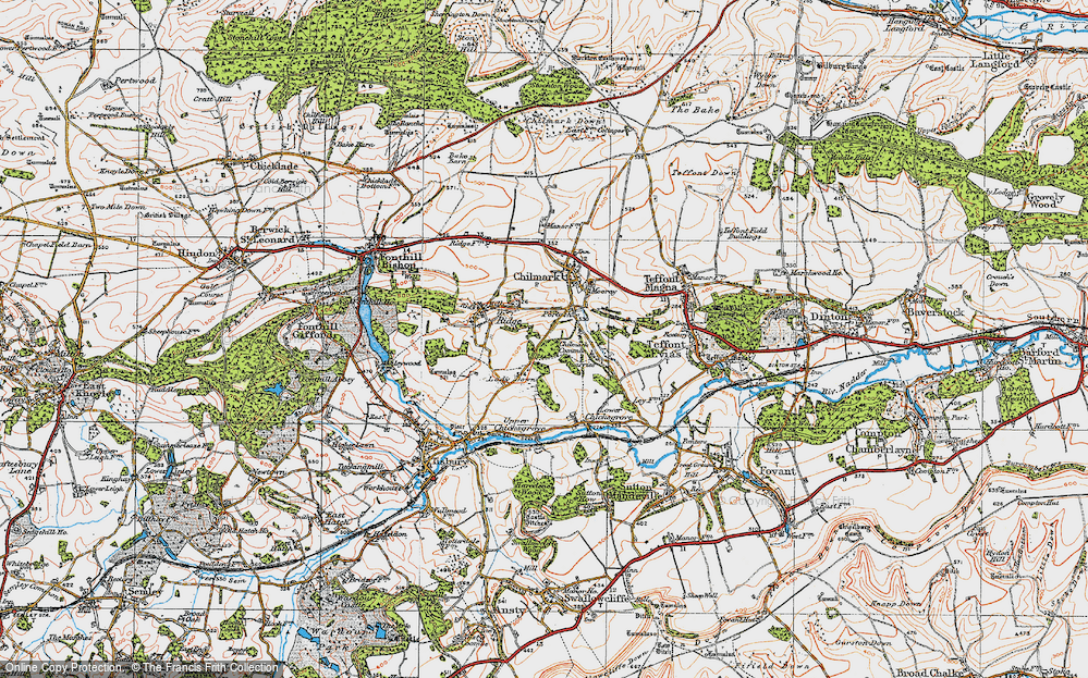 Old Map of Portash, 1919 in 1919