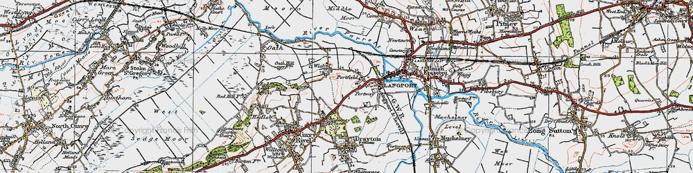 Old map of Portfield in 1919