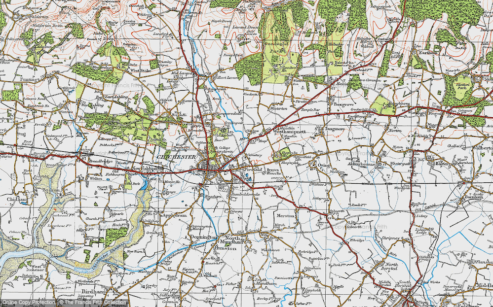 Old Map of Portfield, 1919 in 1919