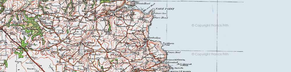 Old map of Lestowder in 1919