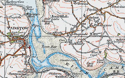 Old map of Porthilly in 1919