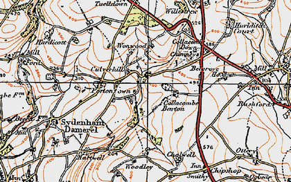 Old map of Culverhill in 1919