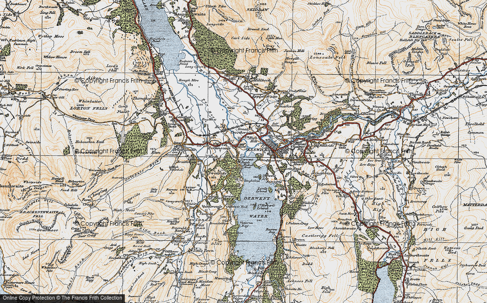 Old Map of Portinscale, 1925 in 1925