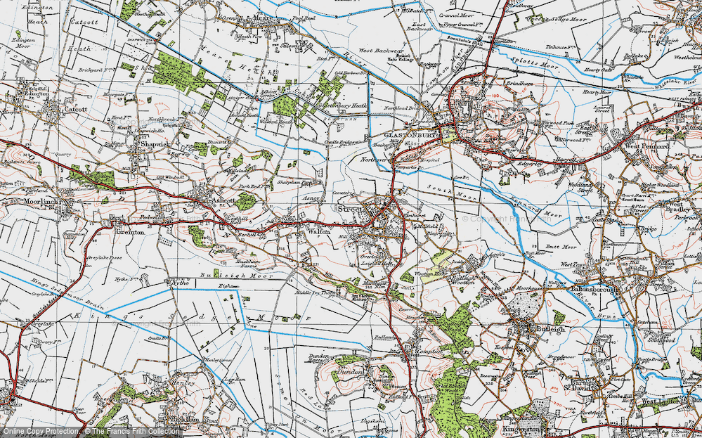 Old Map of Portland, 1919 in 1919