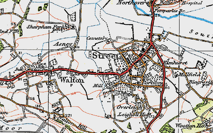 Old map of Portland in 1919