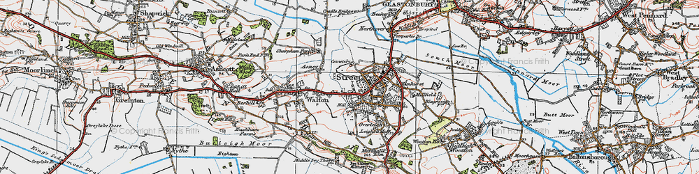 Old map of Portland in 1919