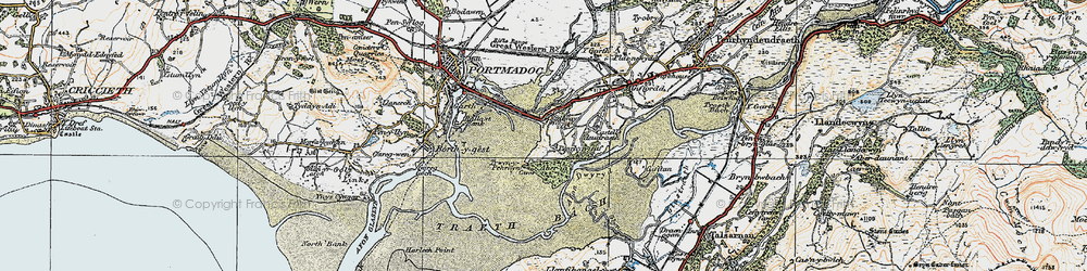 Old map of Boston Lodge in 1922