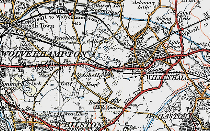 Old map of Portobello in 1921