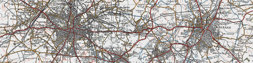 Old map of Portobello in 1921