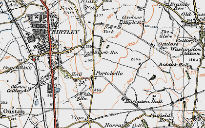 Old map of Portobello in 1925