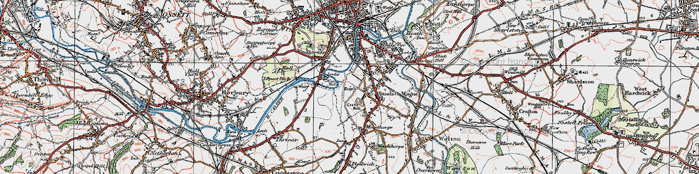 Old map of Portobello in 1925