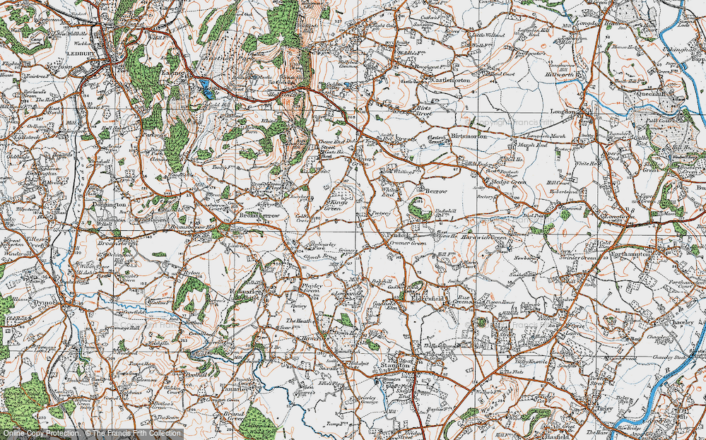 Old Map of Portway, 1919 in 1919