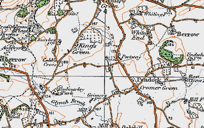 Old map of Portway in 1919