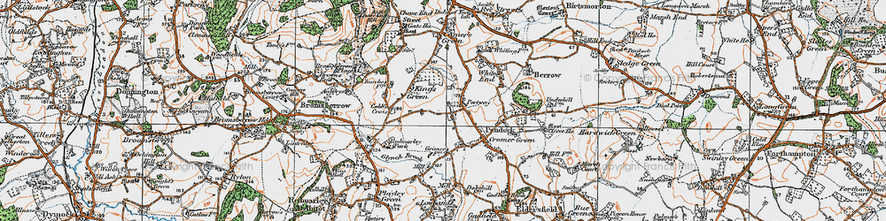 Old map of Portway in 1919