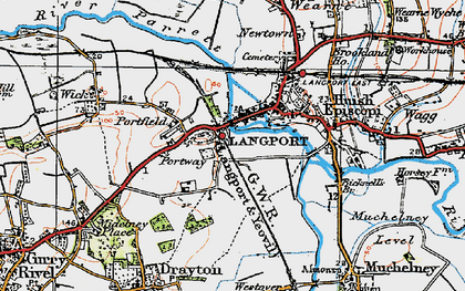 Old map of Portway in 1919