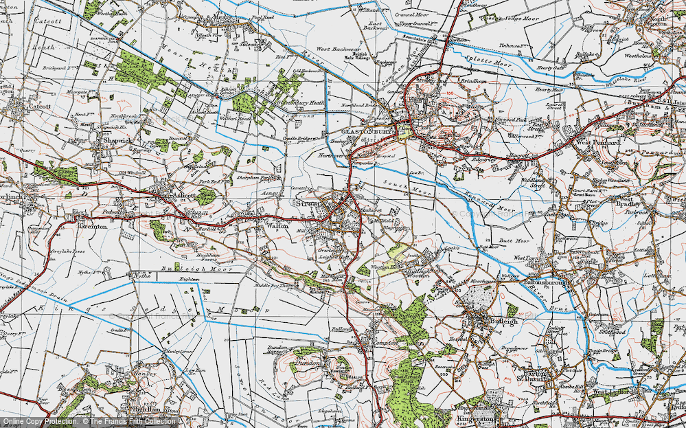 Old Map of Portway, 1919 in 1919