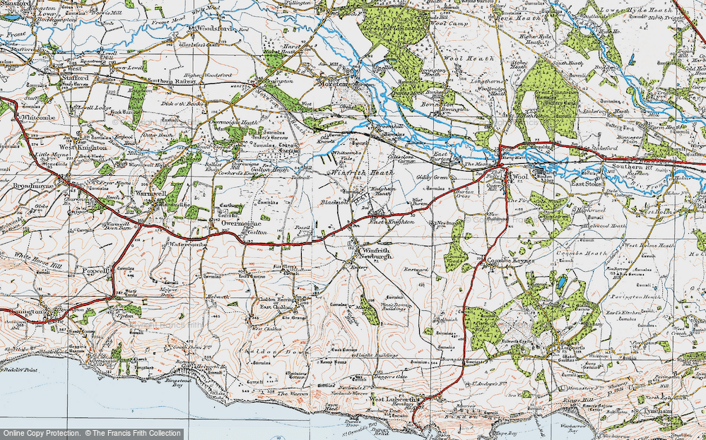 Old Map of Portway, 1919 in 1919