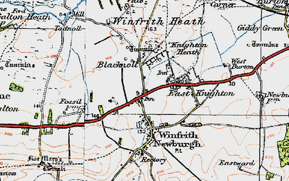 Old map of Portway in 1919