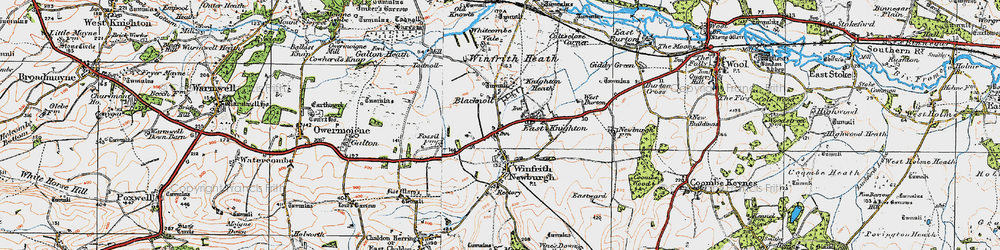 Old map of Portway in 1919