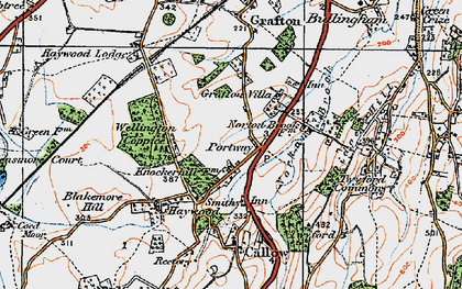 Old map of Haywood Lodge in 1920
