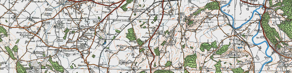 Old map of Haywood Lodge in 1920