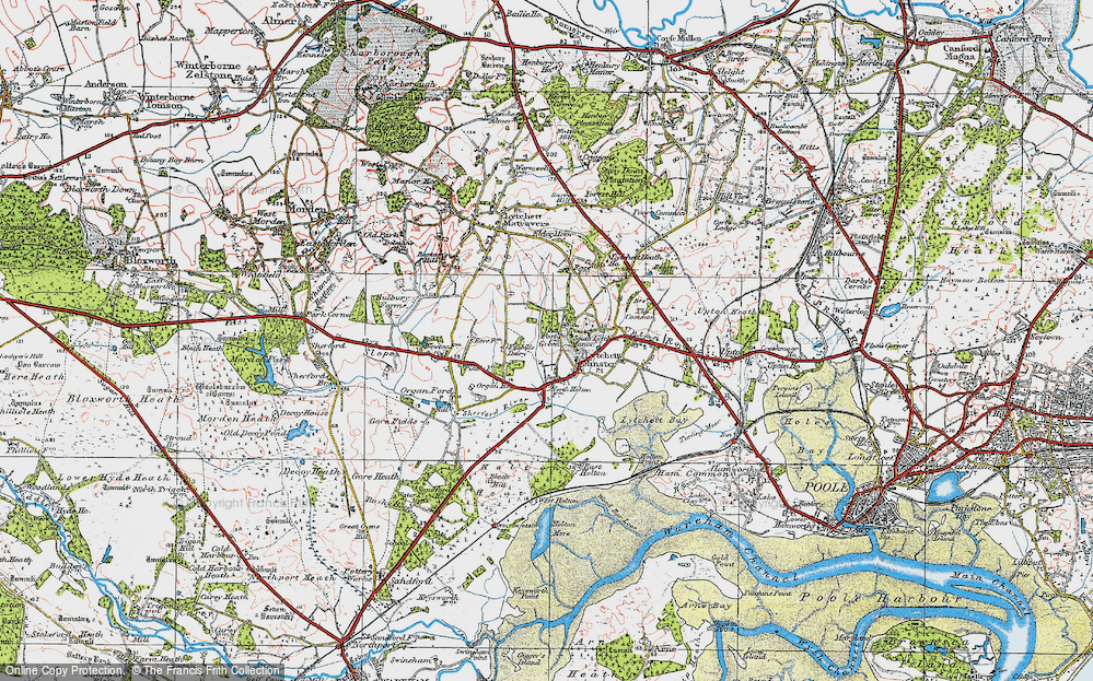 Old Map of Post Green, 1919 in 1919